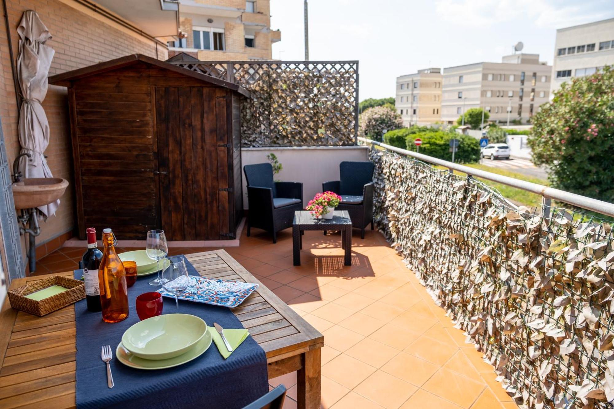 Fiumicino Business&Vacation Apt Wifi ภายนอก รูปภาพ